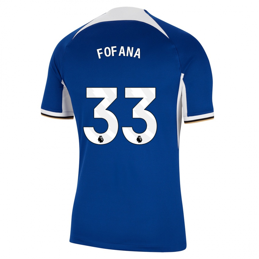 Damen Wesley Fofana #33 Blau Heimtrikot Trikot 2023/24 T-Shirt Österreich