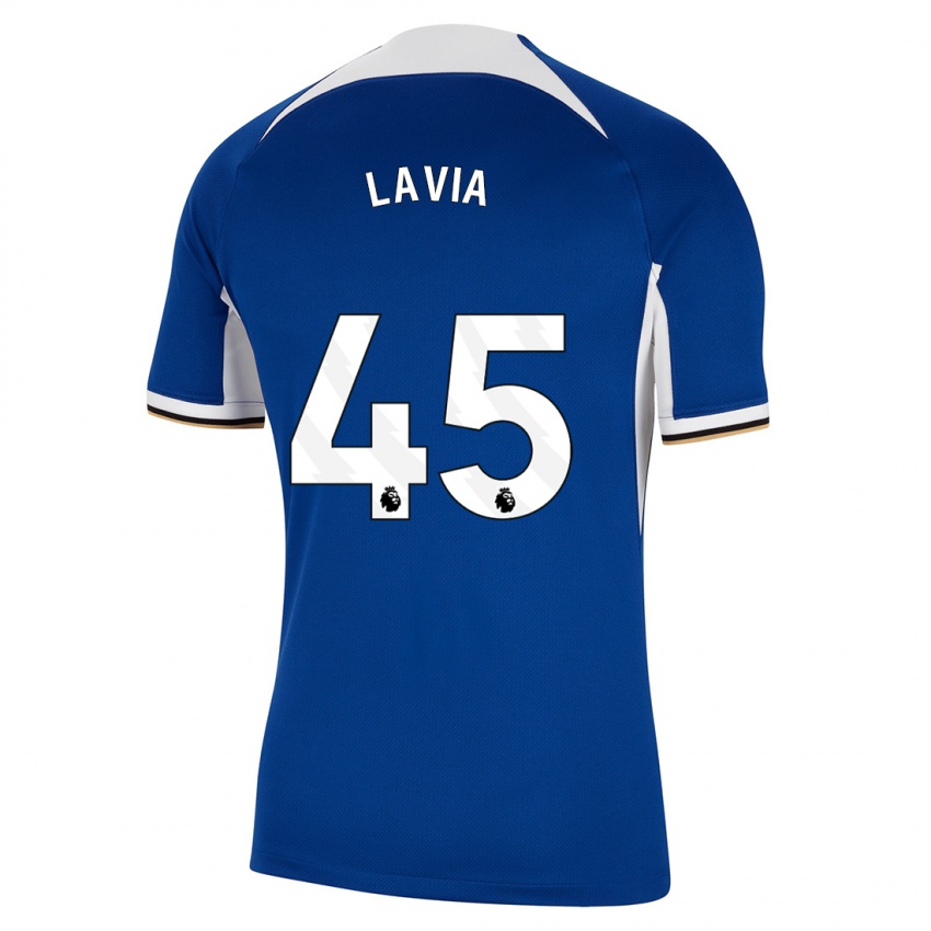 Damen Romeo Lavia #45 Blau Heimtrikot Trikot 2023/24 T-Shirt Österreich