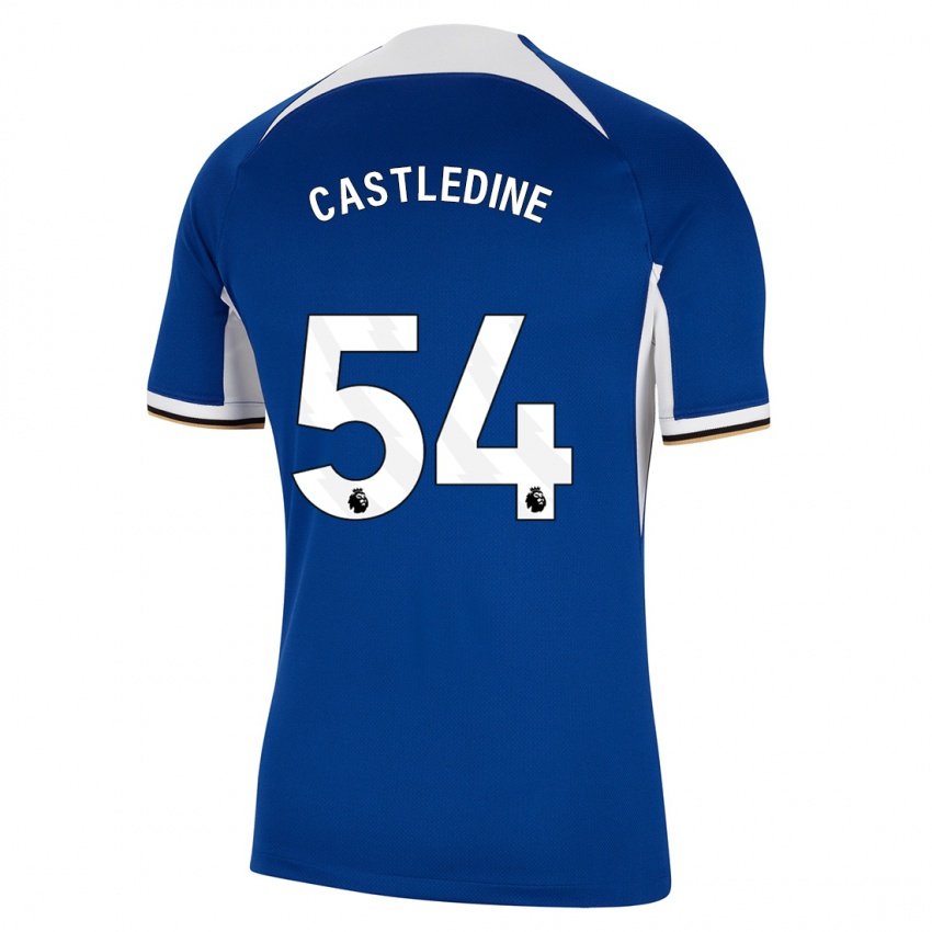 Damen Leo Castledine #54 Blau Heimtrikot Trikot 2023/24 T-Shirt Österreich
