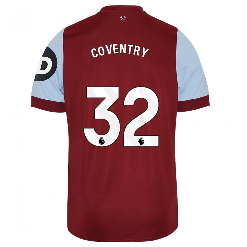Damen Conor Coventry #32 Kastanienbraun Heimtrikot Trikot 2023/24 T-Shirt Österreich