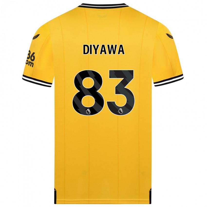 Damen Aaron Keto Diyawa #83 Gelb Heimtrikot Trikot 2023/24 T-Shirt Österreich