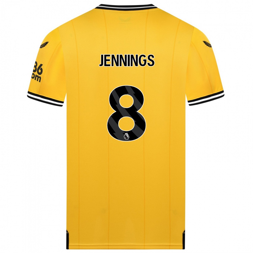 Damen Shannie Jennings #8 Gelb Heimtrikot Trikot 2023/24 T-Shirt Österreich