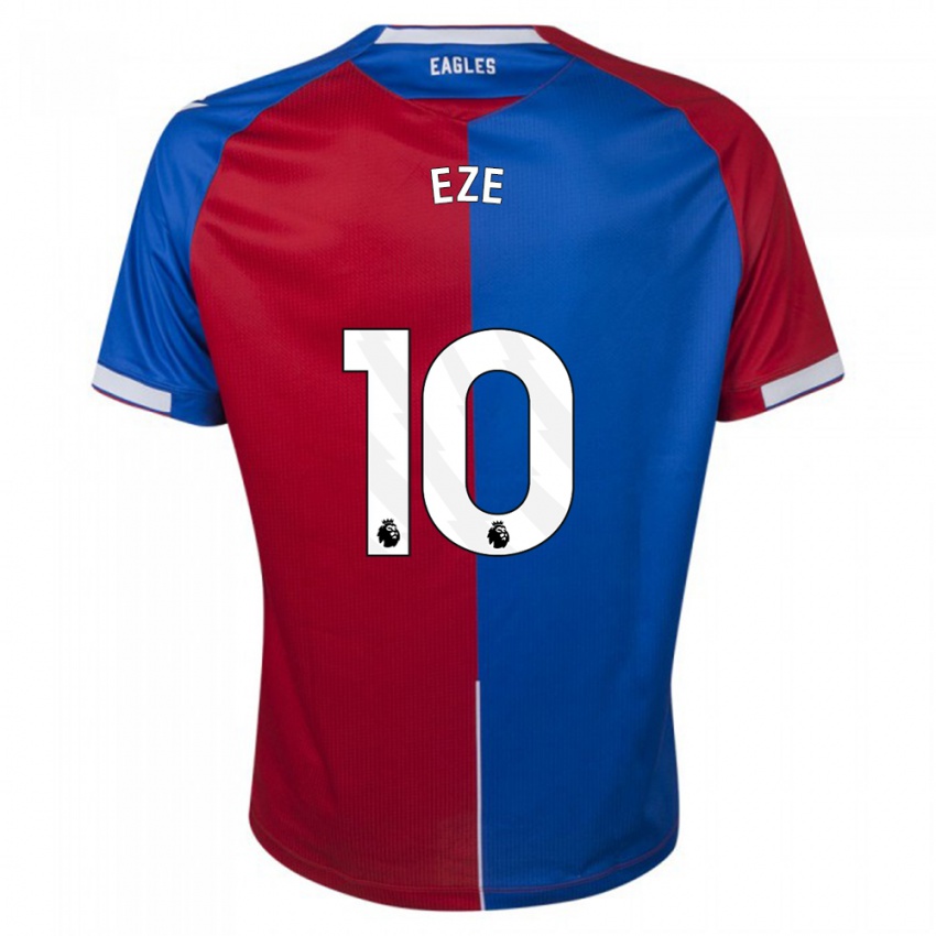 Damen Eberechi Eze #10 Rot Blau Heimtrikot Trikot 2023/24 T-Shirt Österreich