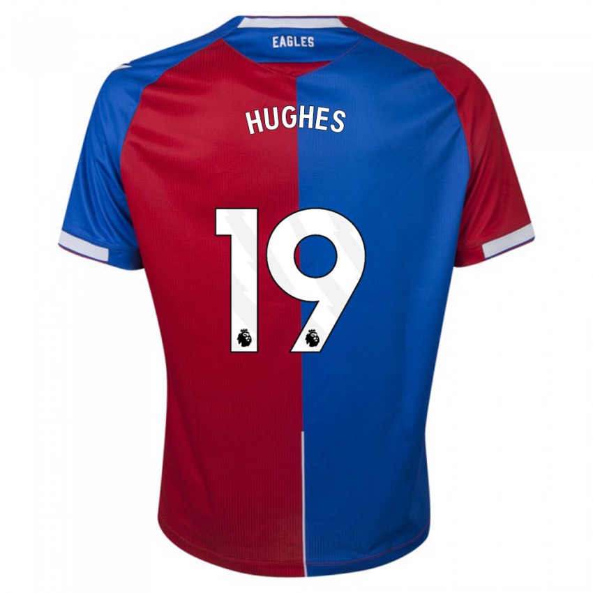 Damen Will Hughes #19 Rot Blau Heimtrikot Trikot 2023/24 T-Shirt Österreich