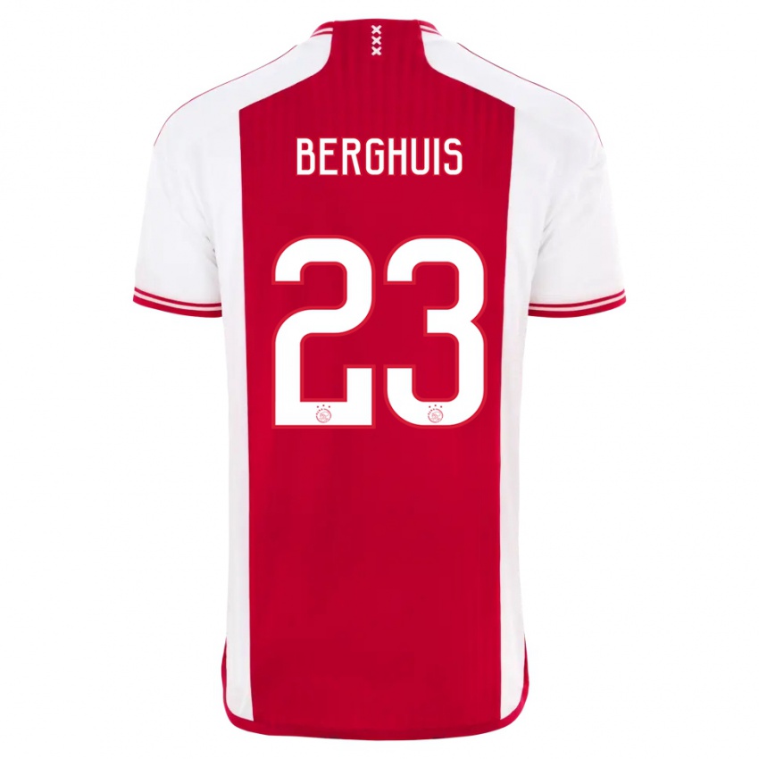 Damen Steven Berghuis #23 Rot-Weiss Heimtrikot Trikot 2023/24 T-Shirt Österreich