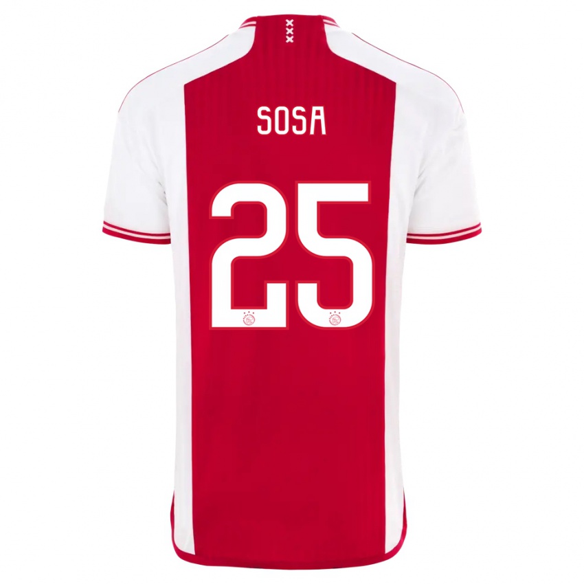 Damen Borna Sosa #25 Rot-Weiss Heimtrikot Trikot 2023/24 T-Shirt Österreich