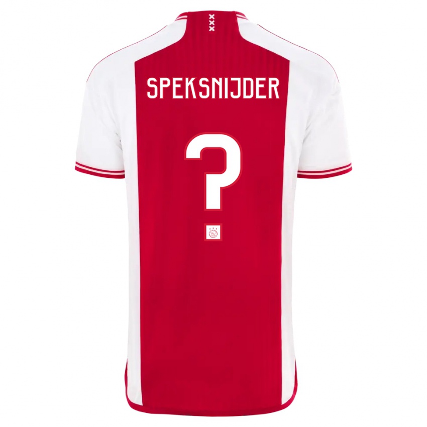 Damen Rico Speksnijder #0 Rot-Weiss Heimtrikot Trikot 2023/24 T-Shirt Österreich
