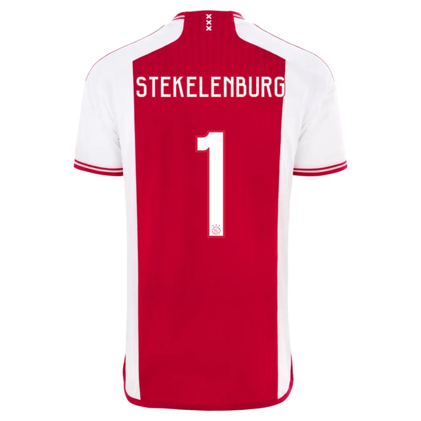 Damen Maarten Stekelenburg #1 Rot-Weiss Heimtrikot Trikot 2023/24 T-Shirt Österreich
