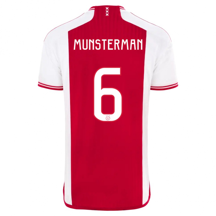 Damen Marthe Munsterman #6 Rot-Weiss Heimtrikot Trikot 2023/24 T-Shirt Österreich