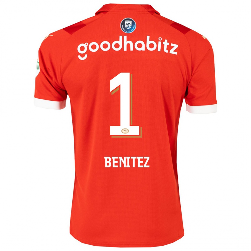 Damen Walter Benitez #1 Rot Heimtrikot Trikot 2023/24 T-Shirt Österreich