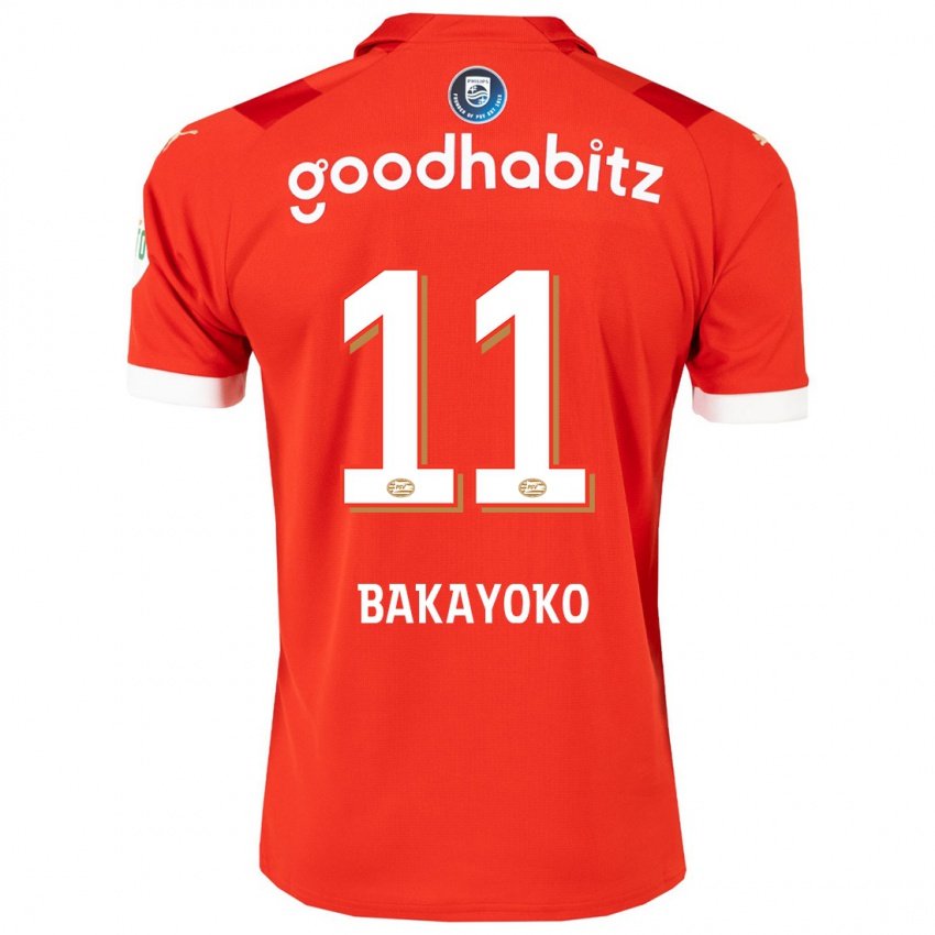 Damen Johan Bakayoko #11 Rot Heimtrikot Trikot 2023/24 T-Shirt Österreich