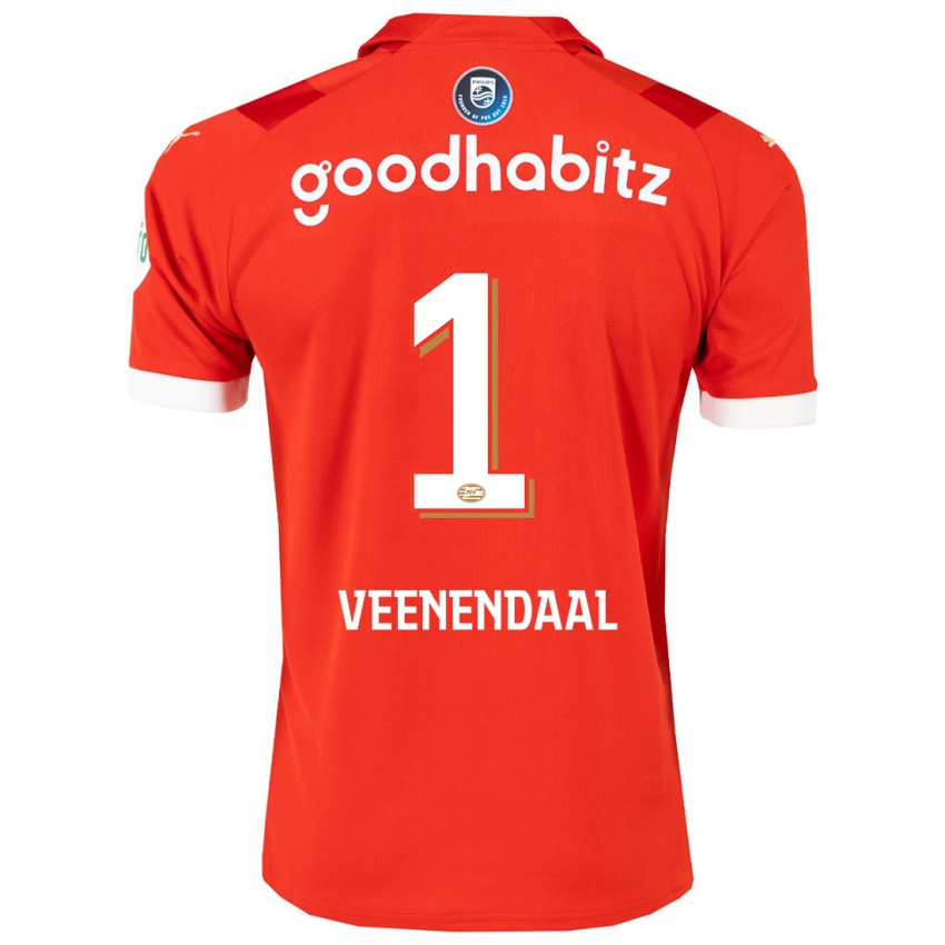 Damen Sari Van Veenendaal #1 Rot Heimtrikot Trikot 2023/24 T-Shirt Österreich