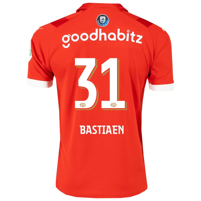 Damen Femke Bastiaen #31 Rot Heimtrikot Trikot 2023/24 T-Shirt Österreich