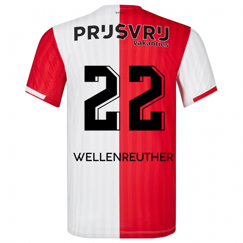 Damen Timon Wellenreuther #22 Rot-Weiss Heimtrikot Trikot 2023/24 T-Shirt Österreich