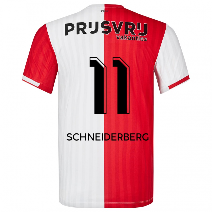 Damen July Schneiderberg #11 Rot-Weiss Heimtrikot Trikot 2023/24 T-Shirt Österreich