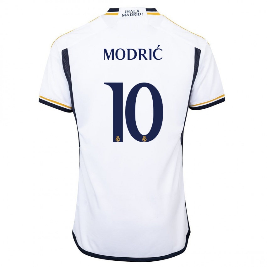 Damen Luka Modric #10 Weiß Heimtrikot Trikot 2023/24 T-Shirt Österreich