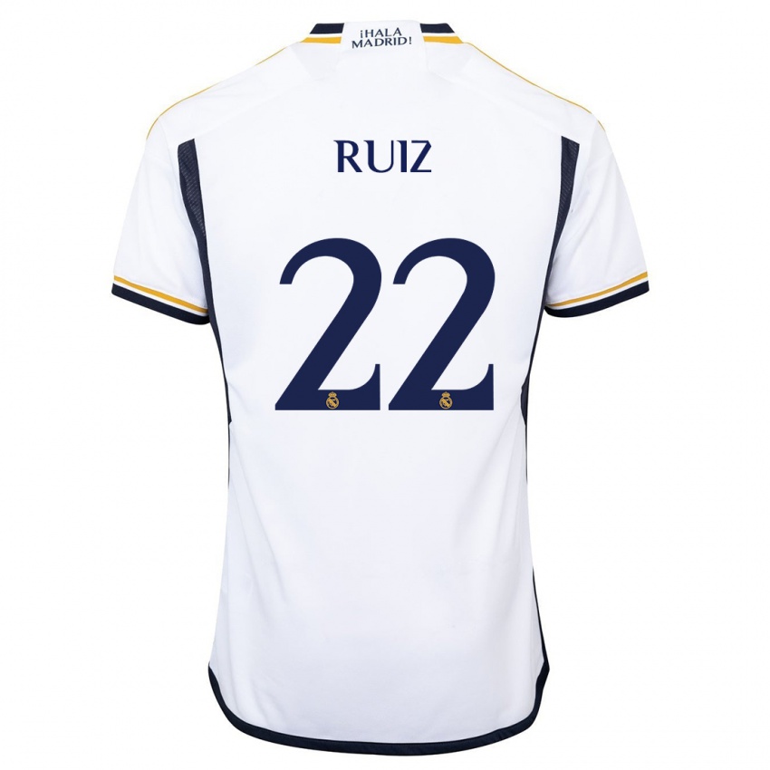 Damen Ferran Ruiz #22 Weiß Heimtrikot Trikot 2023/24 T-Shirt Österreich