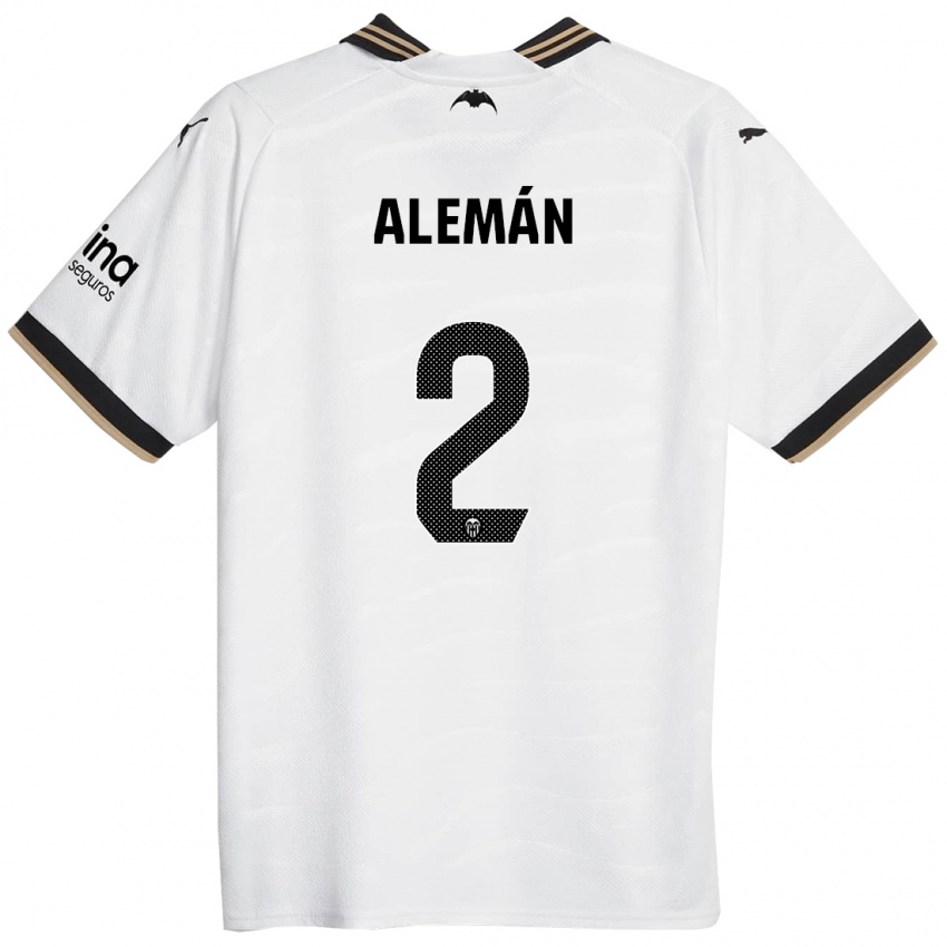 Damen Carlos Alemán #2 Weiß Heimtrikot Trikot 2023/24 T-Shirt Österreich