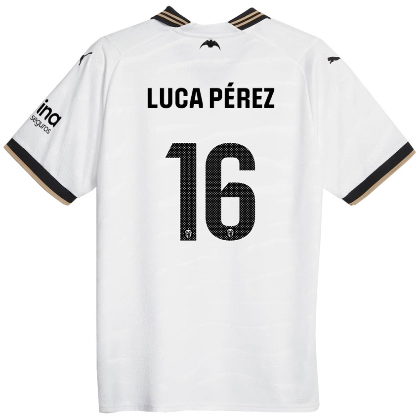 Damen Simón Luca Pérez #16 Weiß Heimtrikot Trikot 2023/24 T-Shirt Österreich