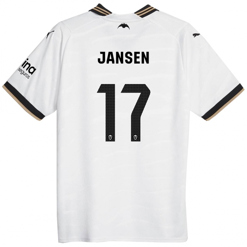 Damen Ellen Jansen #17 Weiß Heimtrikot Trikot 2023/24 T-Shirt Österreich