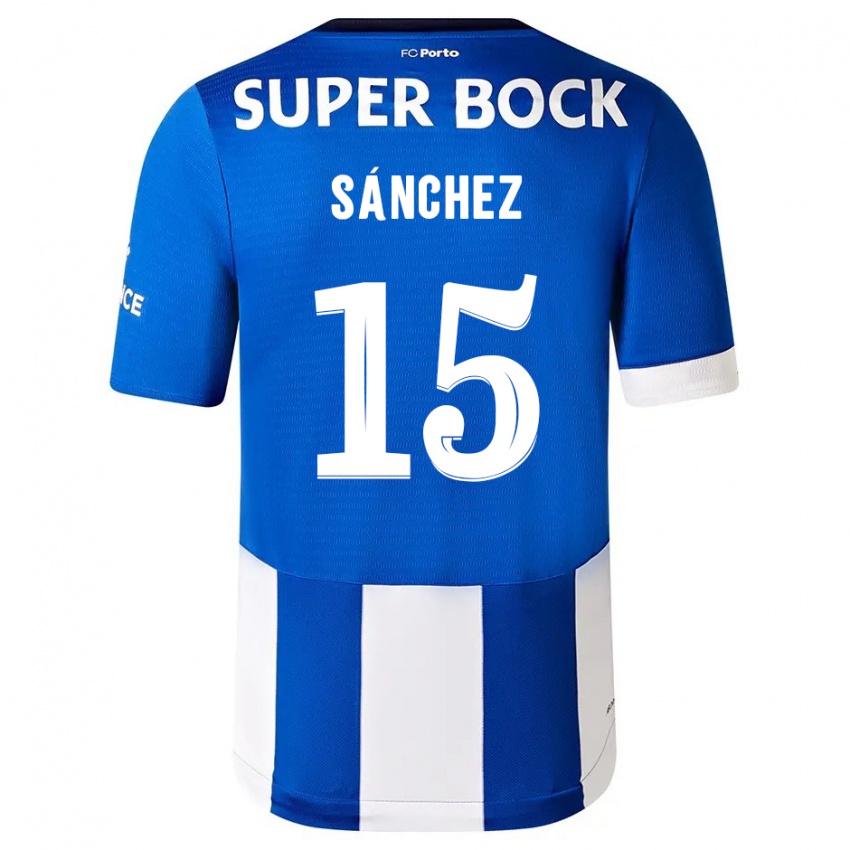 Damen Jorge Sanchez #15 Blau Weiss Heimtrikot Trikot 2023/24 T-Shirt Österreich