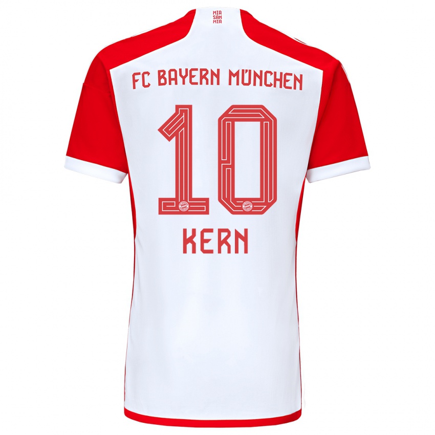 Damen Timo Kern #10 Rot-Weiss Heimtrikot Trikot 2023/24 T-Shirt Österreich
