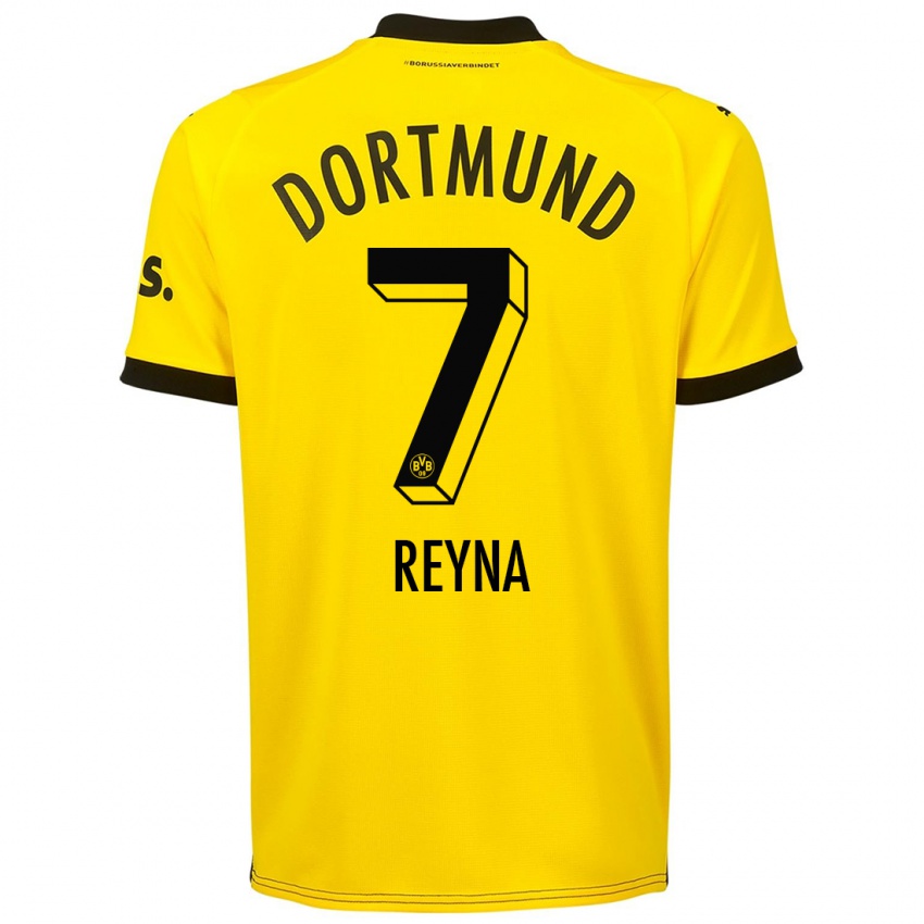 Damen Giovanni Reyna #7 Gelb Heimtrikot Trikot 2023/24 T-Shirt Österreich