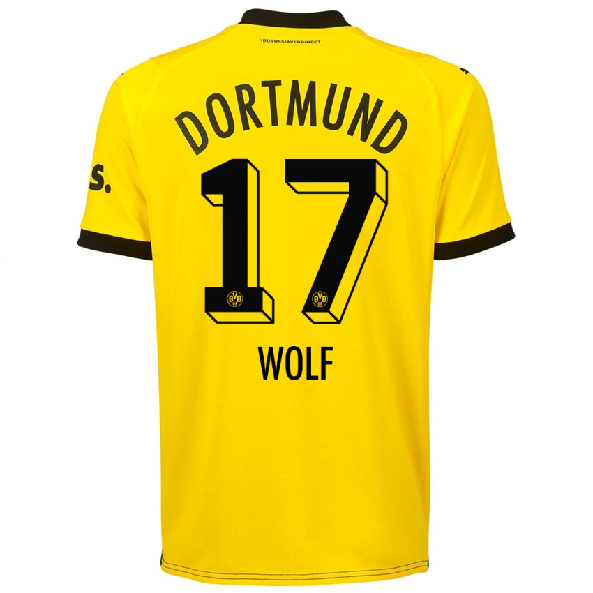 Damen Marius Wolf #17 Gelb Heimtrikot Trikot 2023/24 T-Shirt Österreich