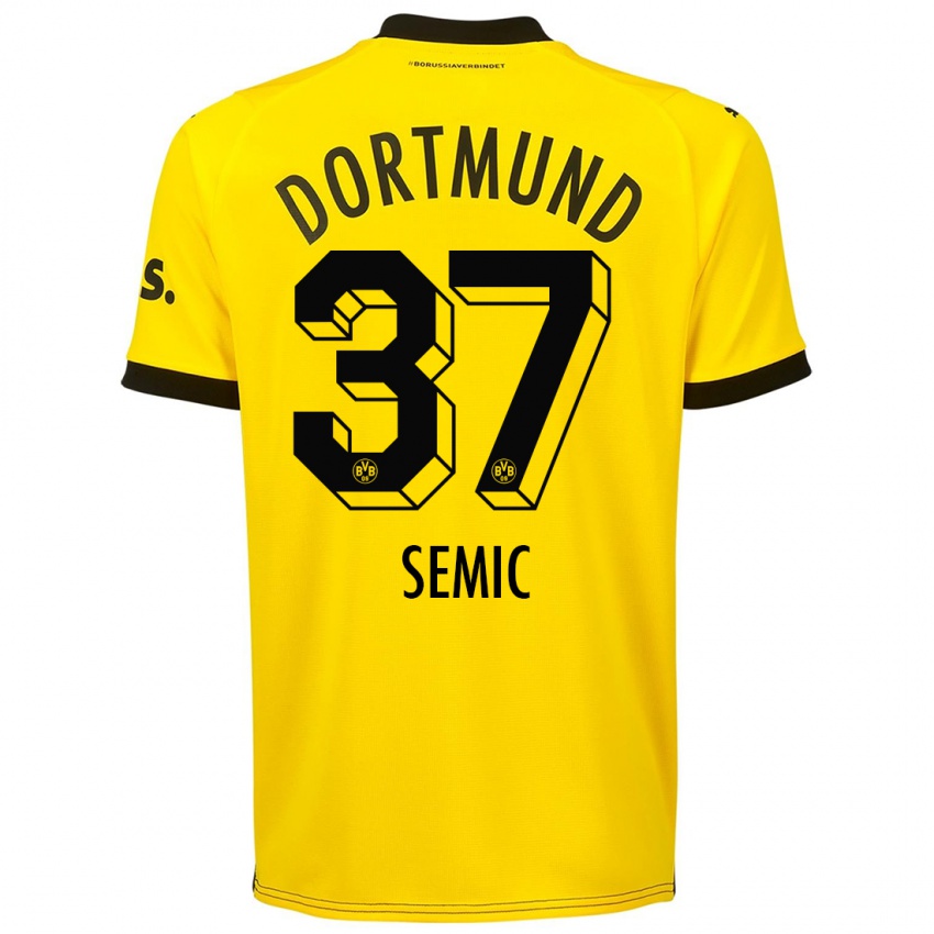 Damen Lion Semic #37 Gelb Heimtrikot Trikot 2023/24 T-Shirt Österreich