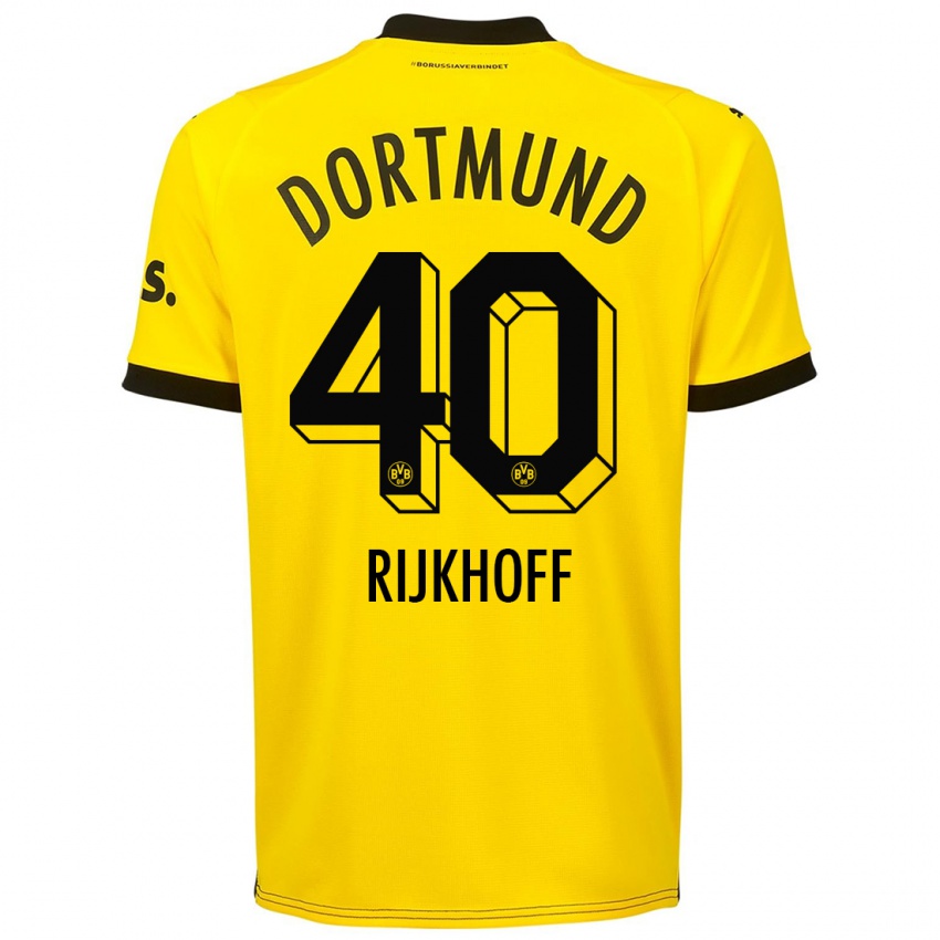 Damen Julian Rijkhoff #40 Gelb Heimtrikot Trikot 2023/24 T-Shirt Österreich