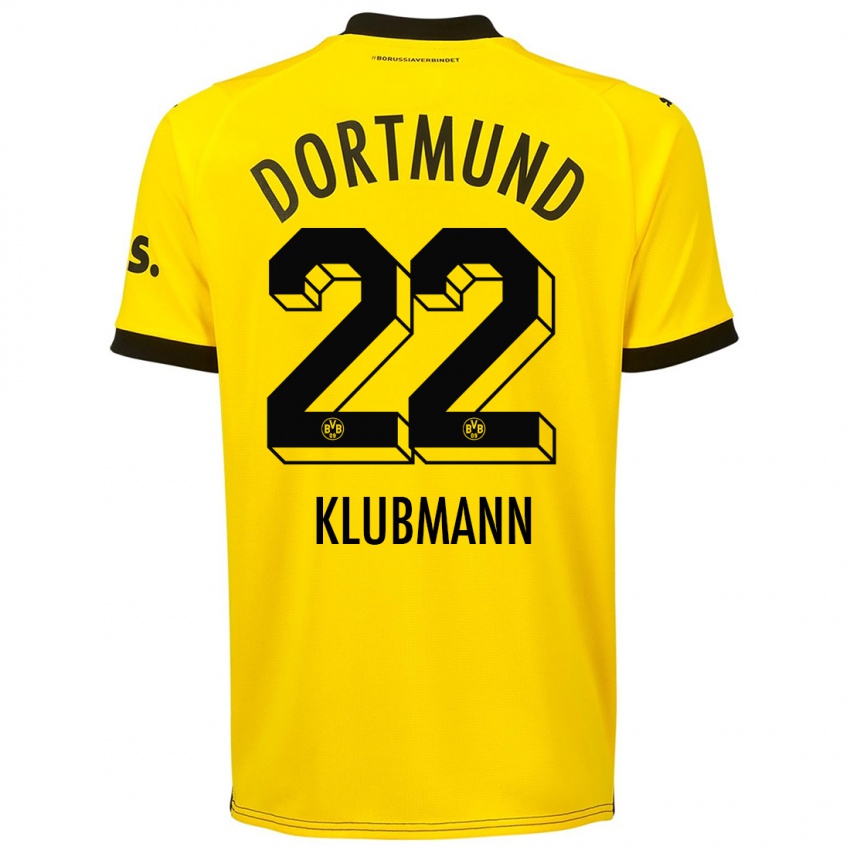 Damen Leon Klubmann #22 Gelb Heimtrikot Trikot 2023/24 T-Shirt Österreich