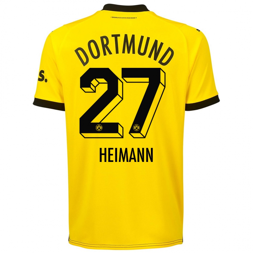 Damen Wesley Heimann #27 Gelb Heimtrikot Trikot 2023/24 T-Shirt Österreich