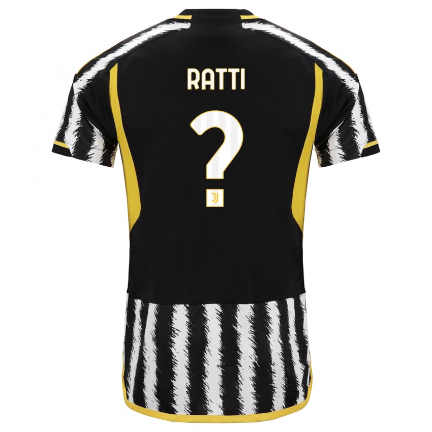Damen Leonardo Ratti #0 Schwarz-Weiss Heimtrikot Trikot 2023/24 T-Shirt Österreich