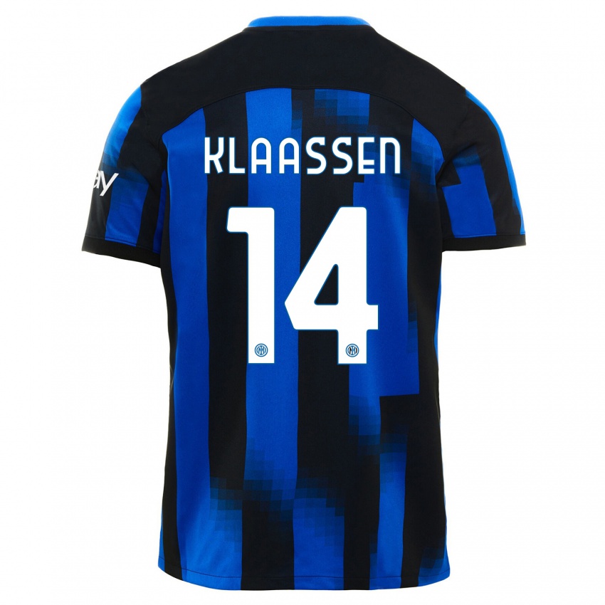 Damen Davy Klaassen #14 Schwarz Blau Heimtrikot Trikot 2023/24 T-Shirt Österreich