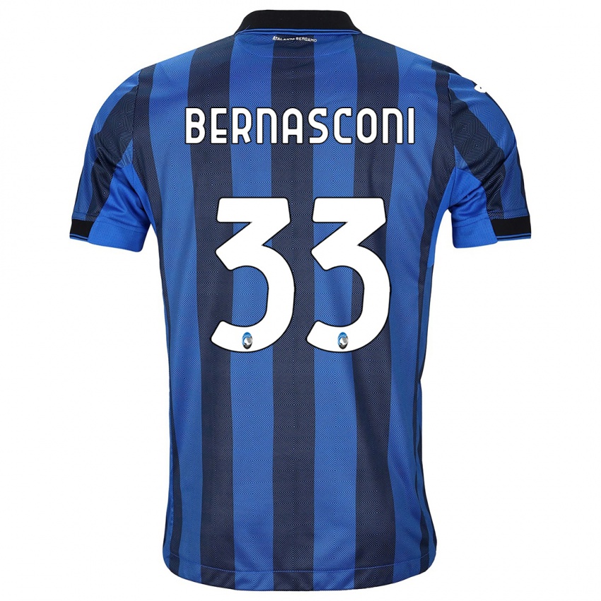Damen Lorenzo Bernasconi #33 Schwarz Blau Heimtrikot Trikot 2023/24 T-Shirt Österreich