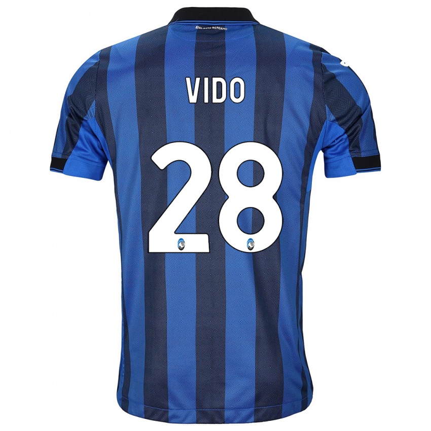 Damen Luca Vido #28 Schwarz Blau Heimtrikot Trikot 2023/24 T-Shirt Österreich