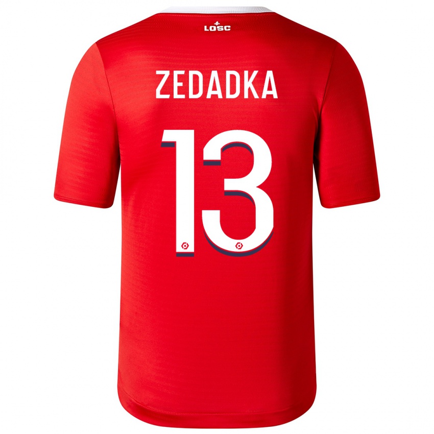 Damen Akim Zedadka #13 Rot Heimtrikot Trikot 2023/24 T-Shirt Österreich
