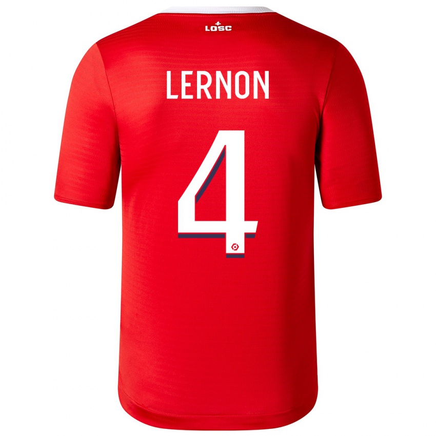 Damen Jessica Lernon #4 Rot Heimtrikot Trikot 2023/24 T-Shirt Österreich