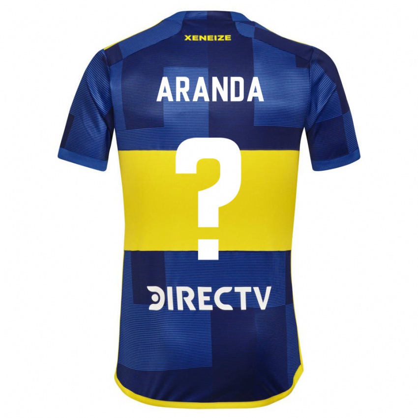 Damen Gabriel Aranda #0 Dunkelblau Gelb Heimtrikot Trikot 2023/24 T-Shirt Österreich