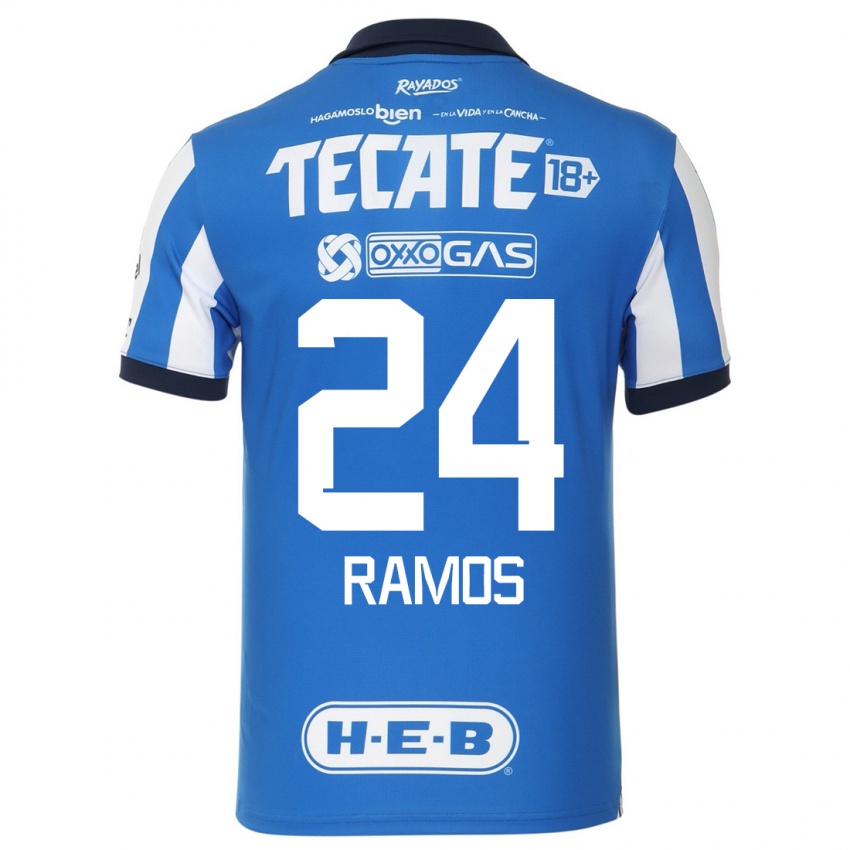 Damen Cesar Ramos #24 Blau Weiss Heimtrikot Trikot 2023/24 T-Shirt Österreich