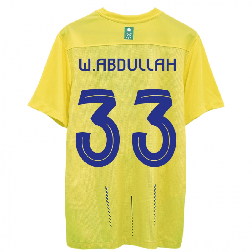 Damen Waleed Abdullah #33 Gelb Heimtrikot Trikot 2023/24 T-Shirt Österreich