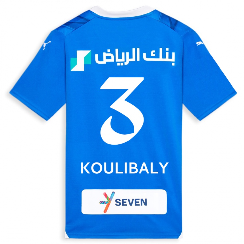 Damen Kalidou Koulibaly #3 Blau Heimtrikot Trikot 2023/24 T-Shirt Österreich
