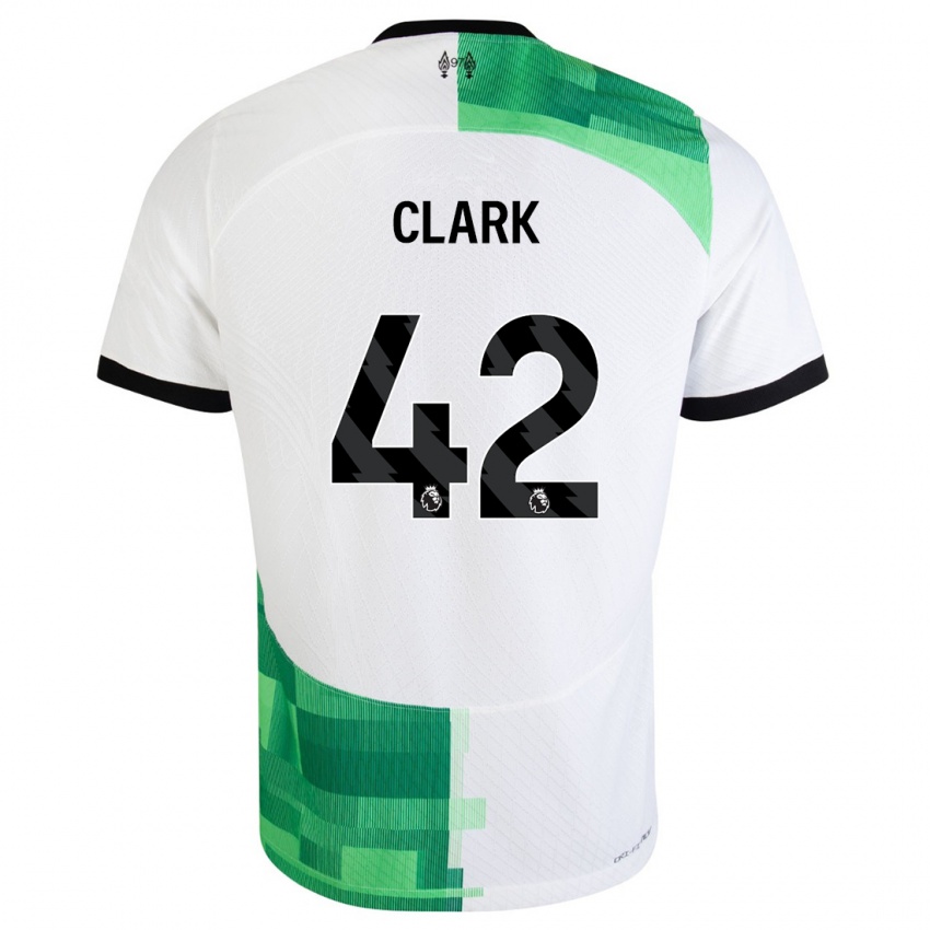 Damen Bobby Clark #42 Weiß Grün Auswärtstrikot Trikot 2023/24 T-Shirt Österreich