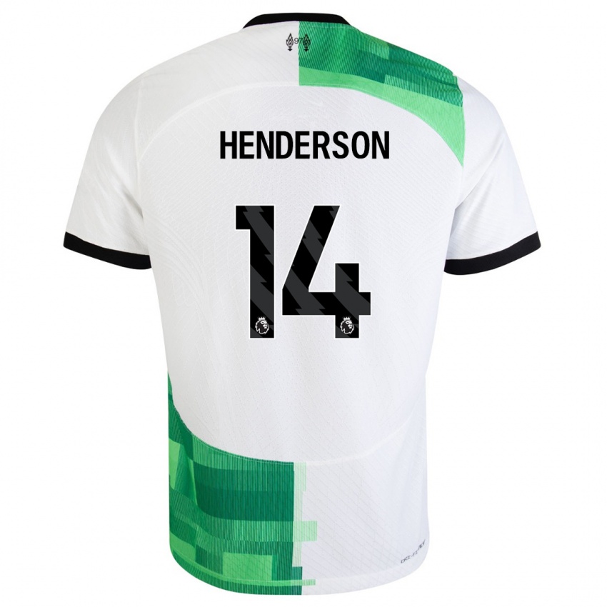 Damen Henderson #14 Weiß Grün Auswärtstrikot Trikot 2023/24 T-Shirt Österreich