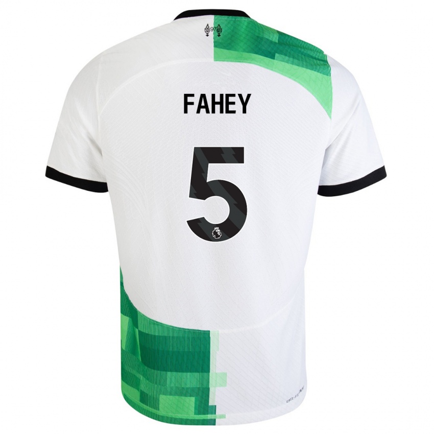 Damen Niamh Fahey #5 Weiß Grün Auswärtstrikot Trikot 2023/24 T-Shirt Österreich