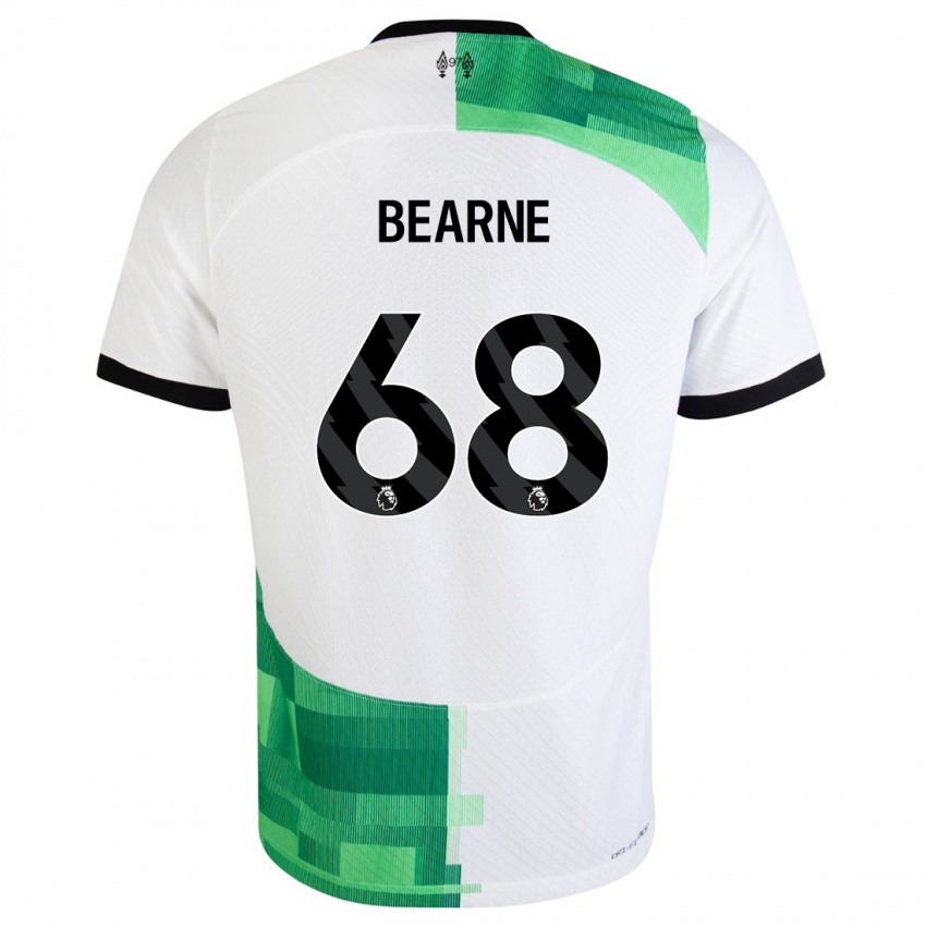 Damen Jack Bearne #68 Weiß Grün Auswärtstrikot Trikot 2023/24 T-Shirt Österreich