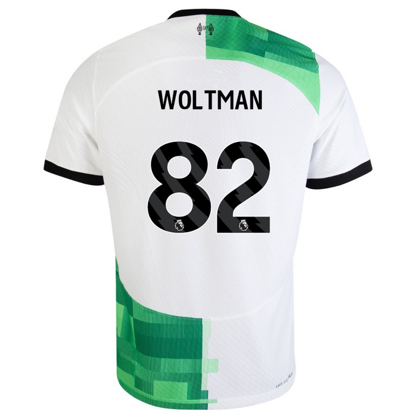Damen Max Woltman #82 Weiß Grün Auswärtstrikot Trikot 2023/24 T-Shirt Österreich