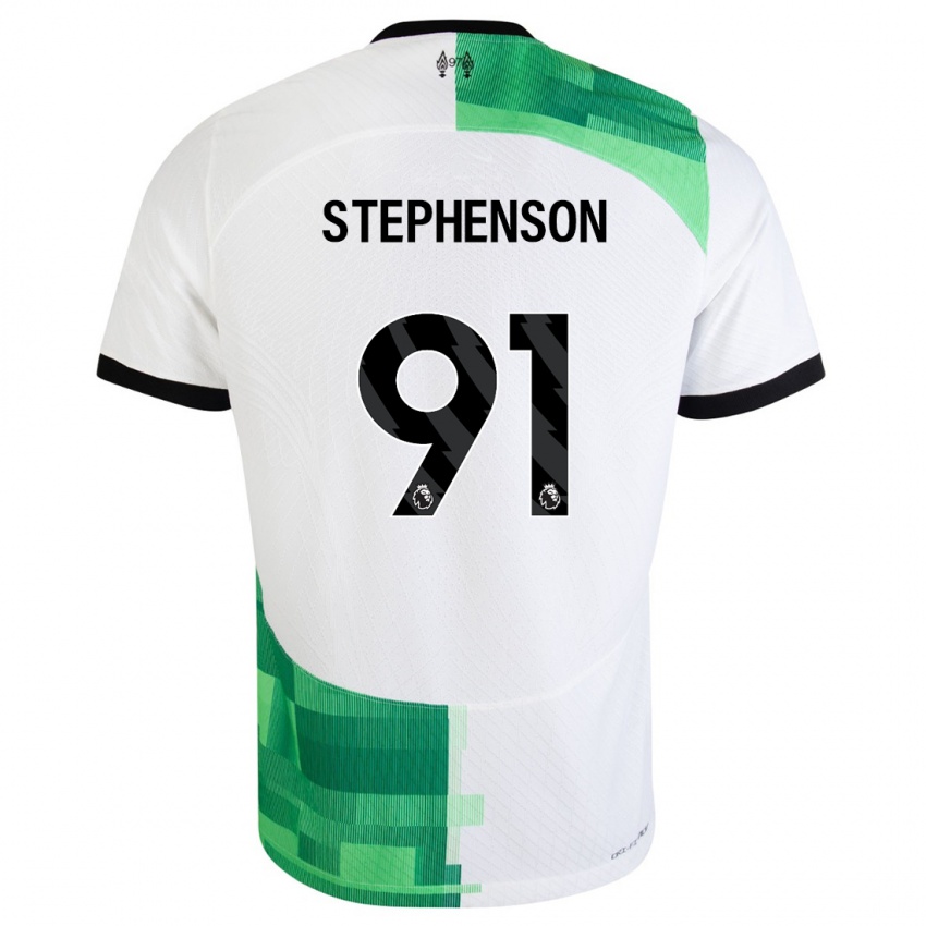 Damen Luca Stephenson #91 Weiß Grün Auswärtstrikot Trikot 2023/24 T-Shirt Österreich