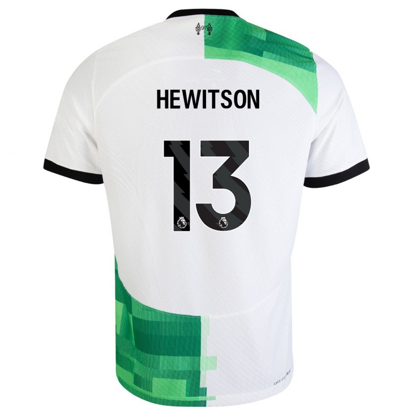 Damen Luke Hewitson #13 Weiß Grün Auswärtstrikot Trikot 2023/24 T-Shirt Österreich