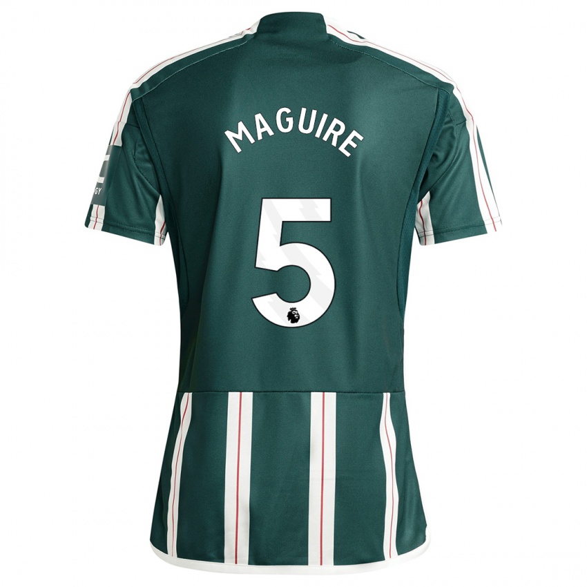 Damen Harry Maguire #5 Dunkelgrün Auswärtstrikot Trikot 2023/24 T-Shirt Österreich